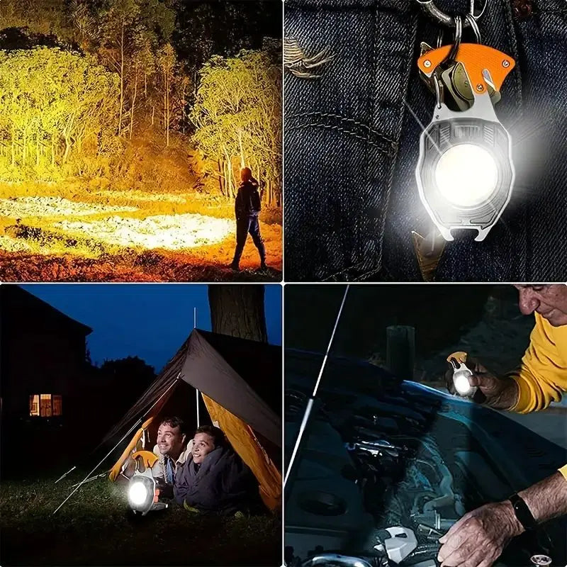 SurviGlow™ – 10-in-1 Emergency Keychain Tool