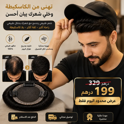 مكمل شعر رجالي بكليبس بسعر 199 درهم