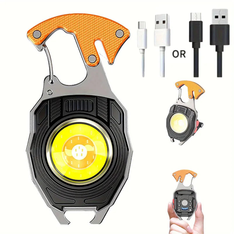 SurviGlow™ – 10-in-1 Emergency Keychain Tool