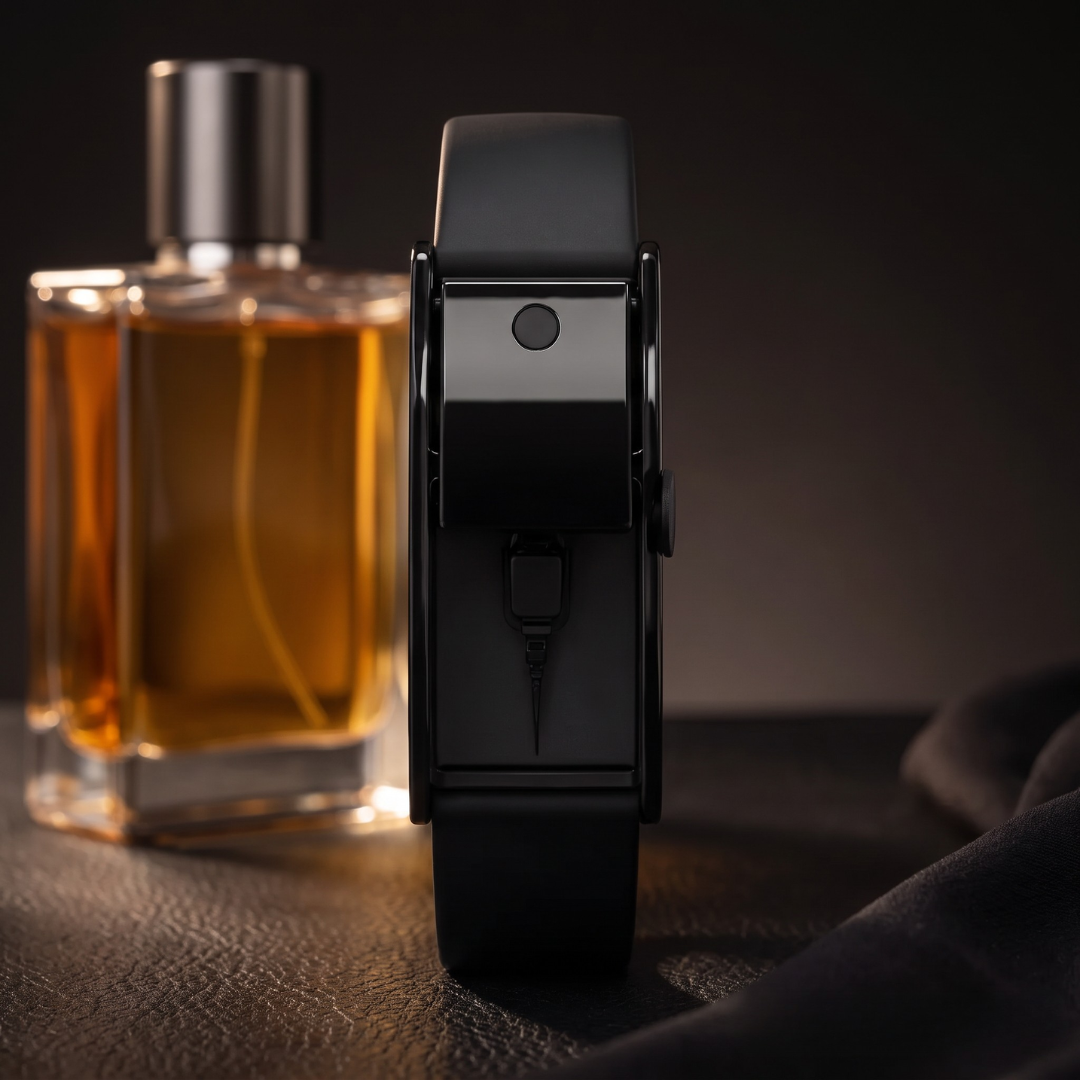 سوار العطر باللون الأسود